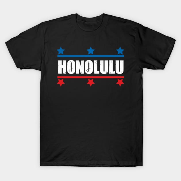 Honolulu, Hawaii - HI US Army Style T-Shirt by thepatriotshop